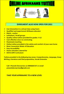 ONLINE AFRIKAANS TUITION