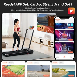 TecnoTrain 2025 C5 Walking Jogging Pad Portable Treadmill 2HP 10.8KMPH Bluetooth Kinomap Zwift