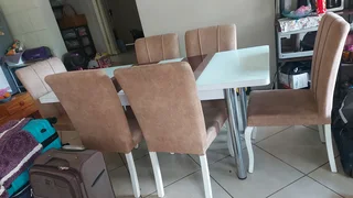 Dining Table and 6 Chairs- R5000