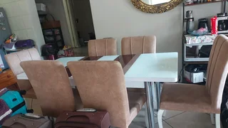 Dining Table and 6 Chairs- R5000