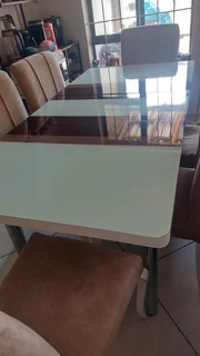 Dining Table and 6 Chairs- R5000