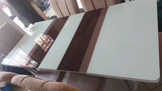 Dining Table and 6 Chairs- R5000