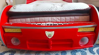 Kids Bed (Car Bed) , Matress, Study Table and Chair - R 6000