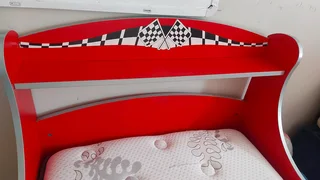 Kids Bed (Car Bed) , Matress, Study Table and Chair - R 6000