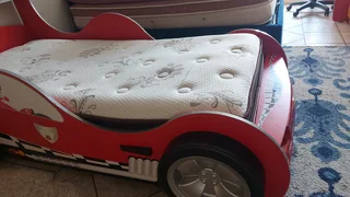Kids Bed (Car Bed) , Matress, Study Table and Chair - R 6000