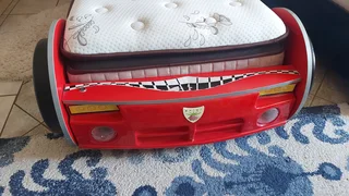 Kids Bed (Car Bed) , Matress, Study Table and Chair - R 6000