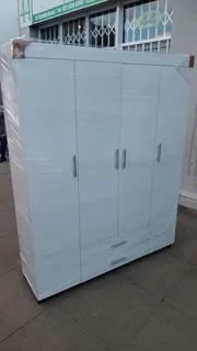 4 doors melamine wardrobe