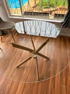 Coricraft Round Dining Table with 6 Chairs