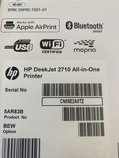 HP Printer DeskJet 2710 printer