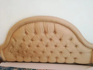 Double Bed Set With Stylish Headboard