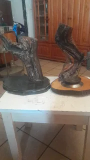 Wooden candle stands