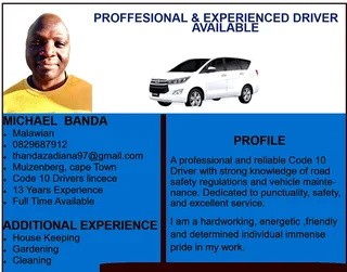 Driver - Ad posted by Thandaza Diana