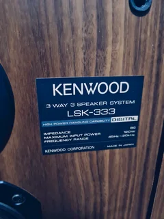 KENWOOD (LSK-333) Large Bookshelf Vintage Speakers. AVAILABLE for only R2199.