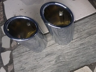 AUDI A3 A4 2008-2018 A5 2010-2019 A6 2011-2015 EXHAUST SILVER CHROME TAIL PIPE TIPS PART NO8K0071761