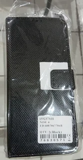 Samsung Galaxy A07 Diamond Texture Leather Flip Phone Case (Black) with Magnetic Buckle