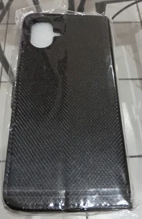 Samsung Galaxy A07 Diamond Texture Leather Flip Phone Case (Black) with Magnetic Buckle