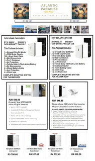 Atlantic Solar Panel Packages ( Home/ Office / Factories )