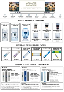 REVERSE OSMOSIS FILTERS AND BiG BLUE FILTERS FOR SALE