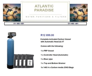 Water Softner Vessel with Automatic Filter Head