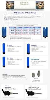 Water Softner Vessel with Automatic Filter Head