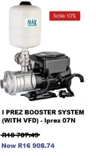 JOJO AND CENTRIFUGAL BOOSTER PUMPS / ATLANTIC PARADISE WATER PURIFIERS