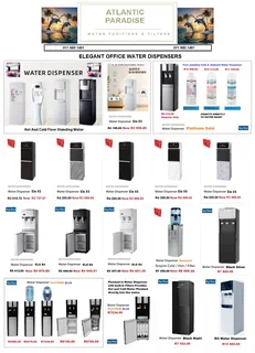 ELEGANT  HOT &amp; COLD FREESTANDING WATER DISPENSER / ATLANTIC PARADISE WATER PURIFIERS AND FILTERS