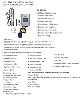 SOLAR WATER PUMP INVERTER DRIVES / Atlantic Paradise Water Purifiers