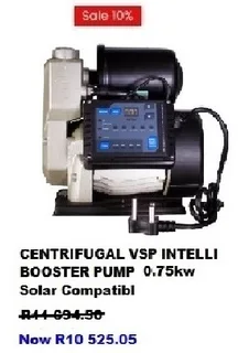BOOSTER CENTRIFUGAL PUMPS / ATLANTIC PARADISE WATER PURIFIERS