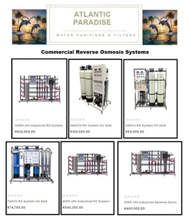 WATER FILTRATION SYSTEMS FOR RESIDENTIAL AND COMMERCIAL  / Atlantic Paradise Water Purifiers and Fil