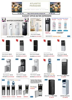 HOT &amp; COLD FREESTANDING WATER DISPENSER / PLUMBED INLINE