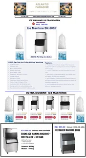 ICE MACHINE ULTRA MODERN DESIGNS / Atlantic Paradise Water Purifiers &amp; Filters