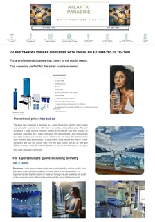 Water Purifying Small Business- Starter Kit