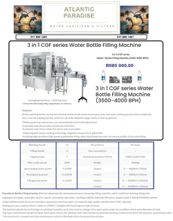 SEMI-AUTOMATIC WATER FILLING LINE / Atlantic Paradise Water Purifiers and Filters