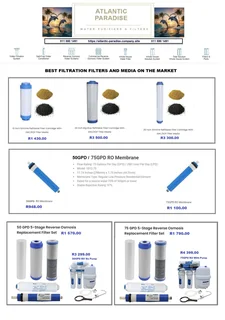 PURIFIER  FILTERS AND HOUSINGS