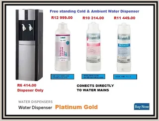WATER DISPENSER WITH COLD STORAGE CABINET / HOT &amp; COLD