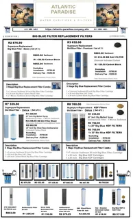 BIG BLUE WHOLE HOUSE WATER PURIFIER &amp; FILTERS