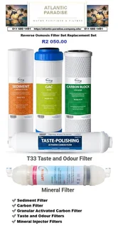 REVERSE OSMOSIS WATER FILTER REPLACEMENT COMBO SPECIALS