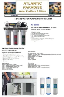7-STAGE 75GP REVERSE OSMOSIS PURIFYING SYSTEM