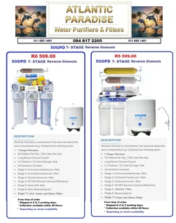 WATER PURIFYING FILTERS