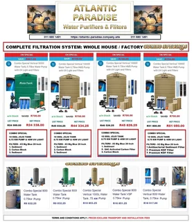 Rota / Jojo / Tank Combo Specials / Atlantic Paradise Water Purifiers And Filters