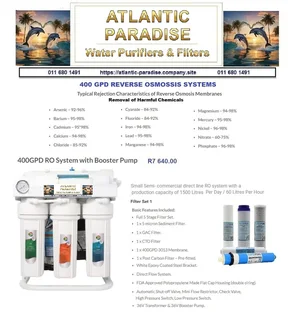 7-STAGE 75GP REVERSE OSMOSIS PURIFYING SYSTEM