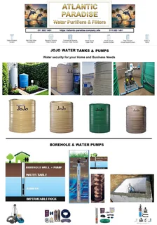 ROTA / JOJO / TANK COMBO SPECIALS / ATLANTIC PARADISE WATER PURIFIERS AND FILTERS