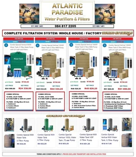 WATER FILTRATION SYSTEMS FOR RESIDENTIAL AND COMMERCIAL