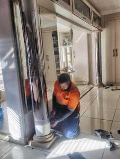 Pillars cover stainless steel and Gutters stainless steel