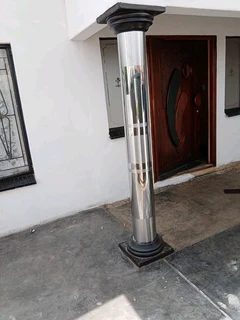 Pillars cover stainless steel and Gutters stainless steel