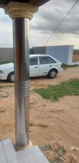 Pillars cover stainless steel &amp; Gutters stainless steel