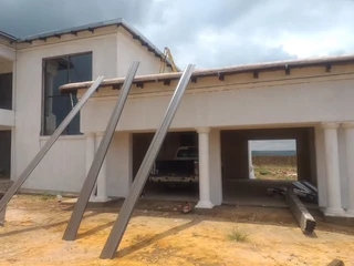 Pillars cover stainless steel &amp; Gutters