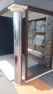 Pillars cover stainless steel &amp; Gutters