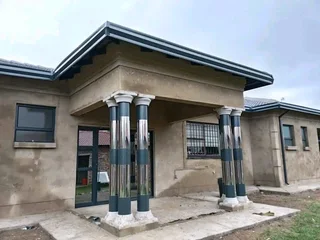 Pillars cover stainless steel &amp; Gutters stainless steel