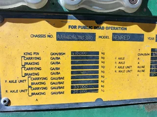 Henred Fruehauf 31 500 L Stainless Tanker	- 1999